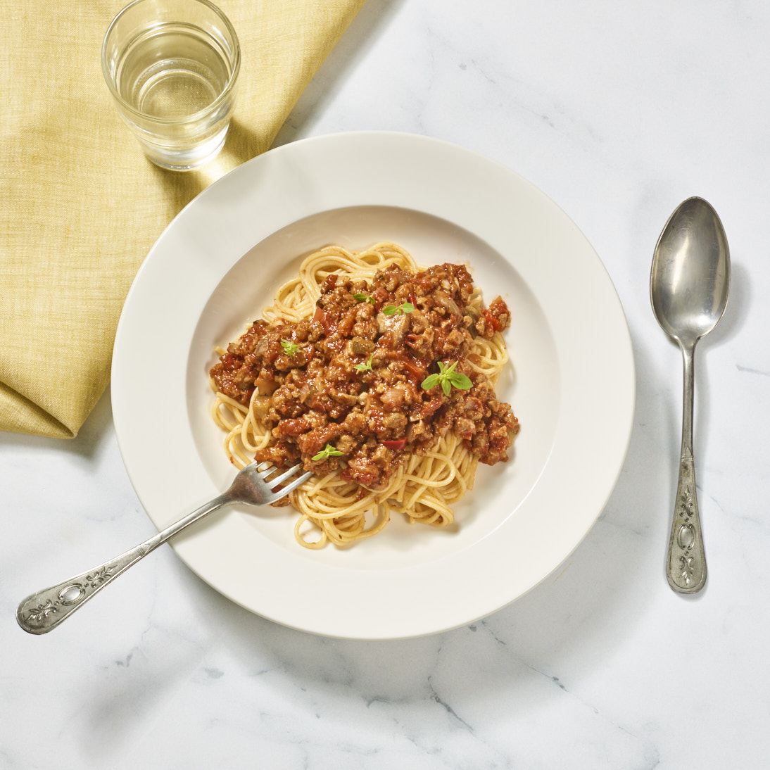 Vegan spaghetti bolognese